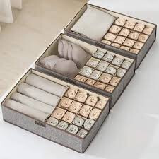 3pc Partitioned storage organiser