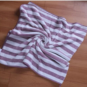 Striped Serenity Cotton Towel