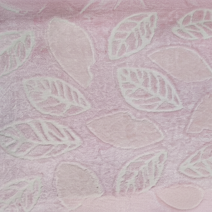 Luxe Leaf Embossed Pink Towel