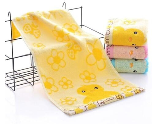Adorable Chick & Flower Kids Towel