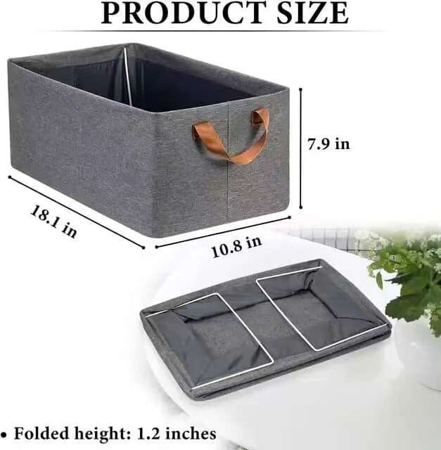 Foldable Gray Storage Organiser