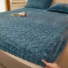 Plush Cable-Knit Mattress Protector