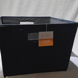 Gray Fabric Storage Organizer Box with Handles