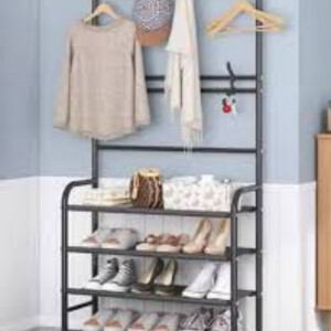 Garment & Shoe Organizer Stand