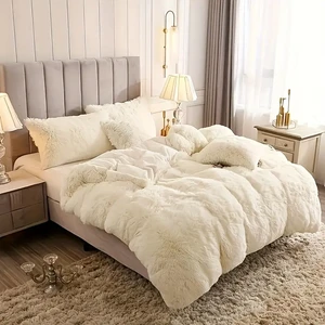 Plush Shaggy Faux Fur 6PC Duvet Set