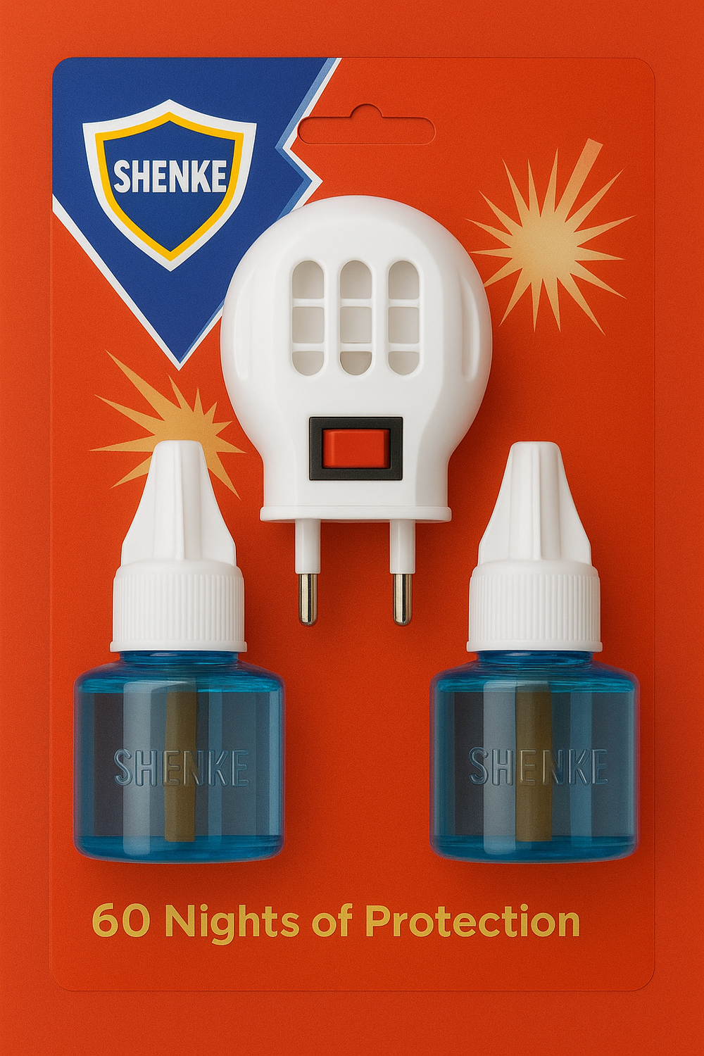 Shenke Electric Mosquito Repellent with 2 Refill Bottles