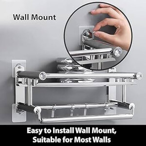 AquaEdge™ Multi-Function Bathroom Wall Rack