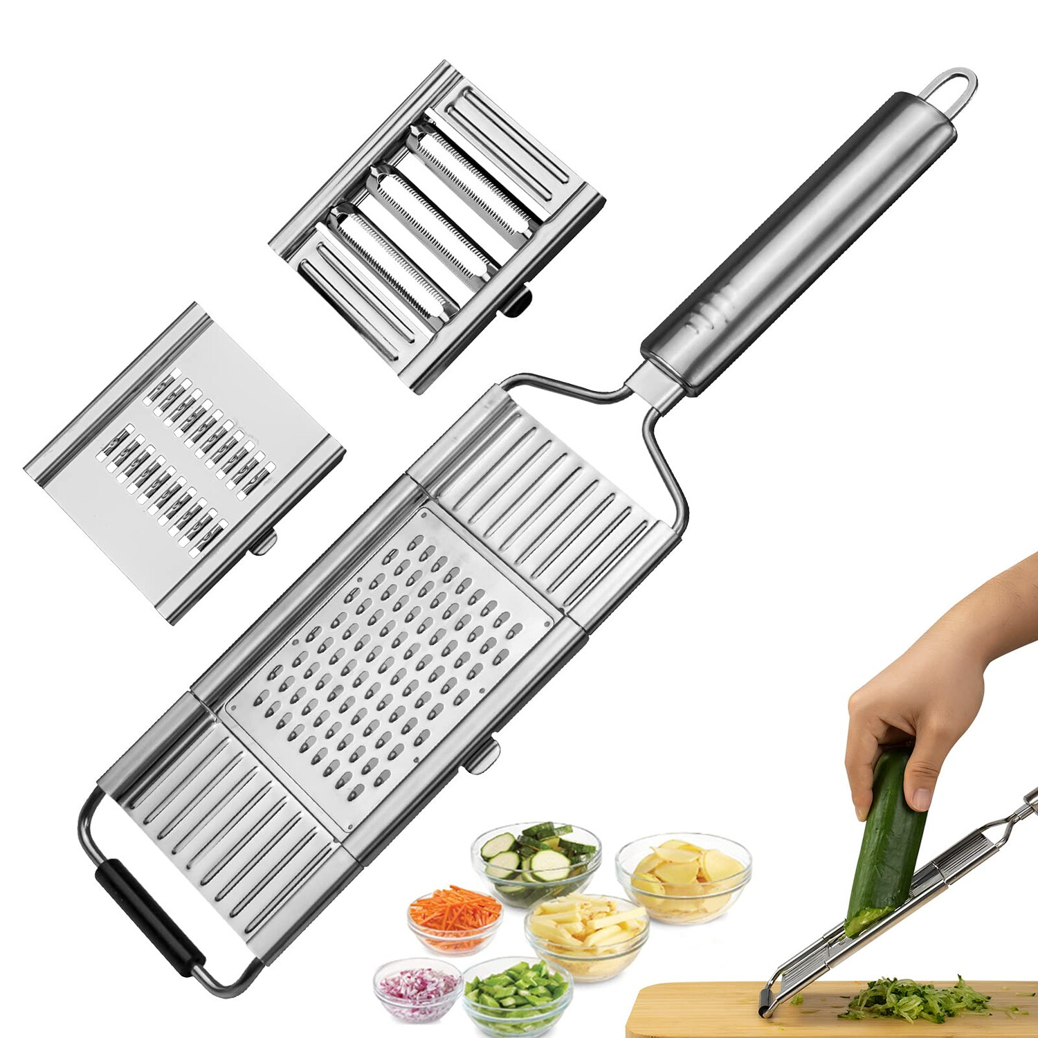 Pro-Grade Multi-Blade Vegetable Slicer & Grater
