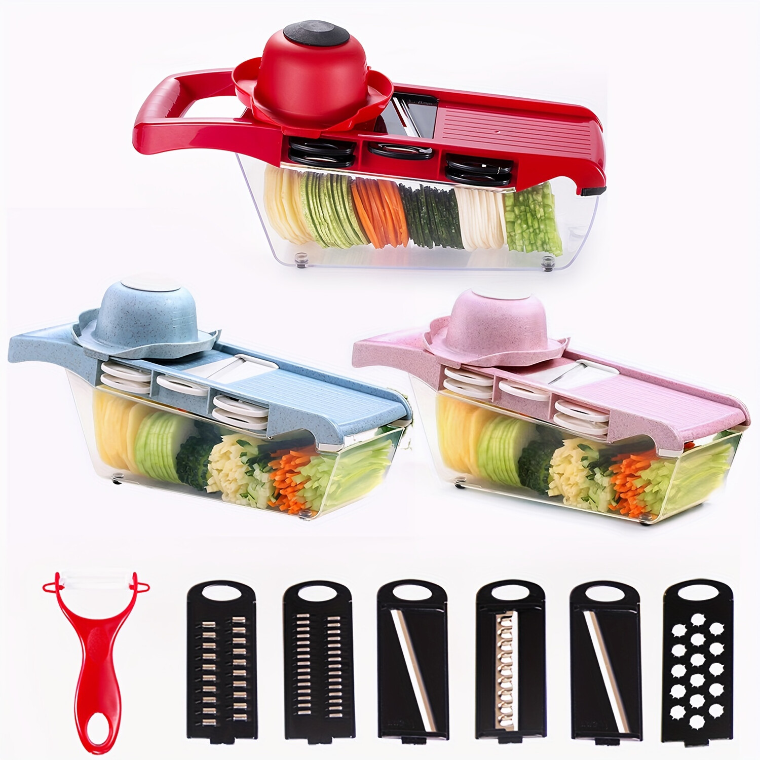 SliceMaster Pro – 5-in-1 Vegetable Shredder & Grater