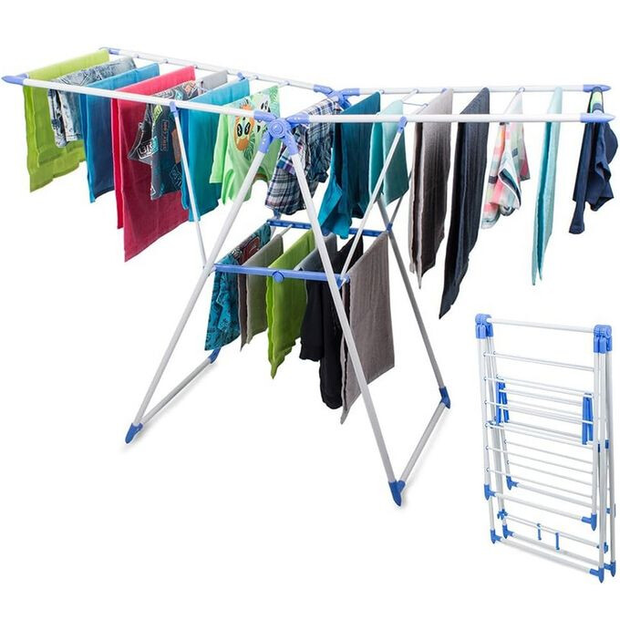 Foldable Metal Clothes Drying Rack