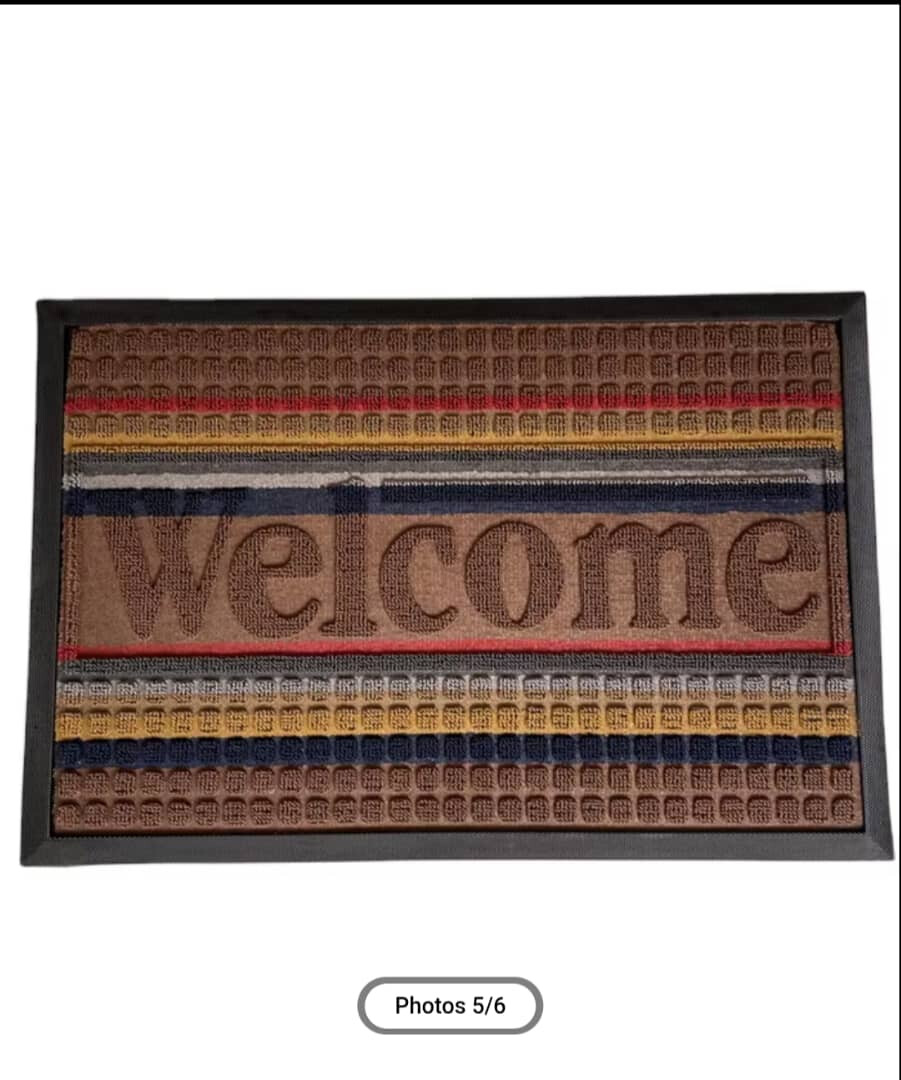 Global Stripe Welcome Mat