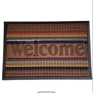 Global Stripe Welcome Mat