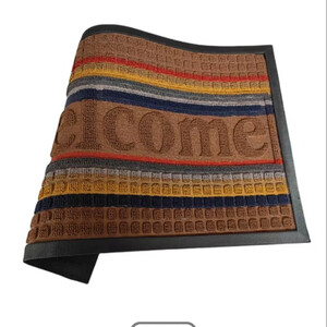 Global Stripe Welcome Mat